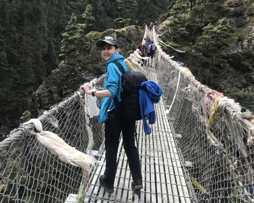Hilary Bride Before Namche 