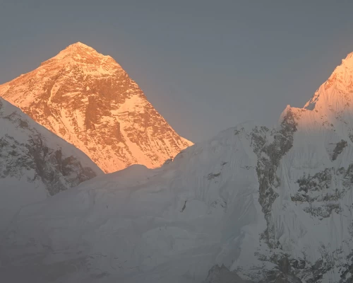 Mount Everest With Sunset 