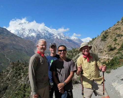 Mount Tilicho At Baground