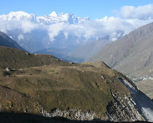Panaromic View Of Numbur Himal