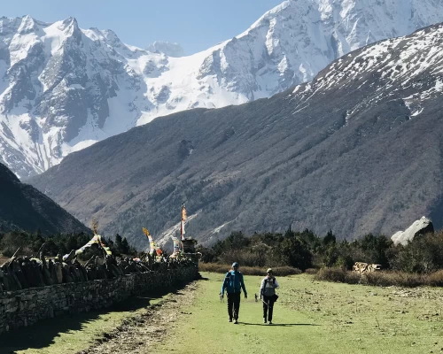 Panorama View Of Manaslu Range