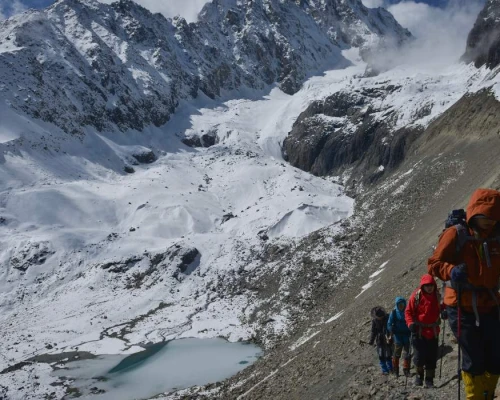 Pikey Peak And Dudhkunda Lake Beautiful View Form Top