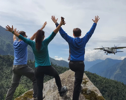 Plane Landing At Lukla 