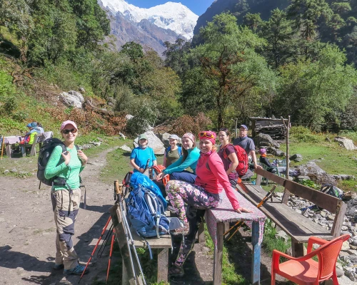 Rivere Side Lodge During Langtang Trek 